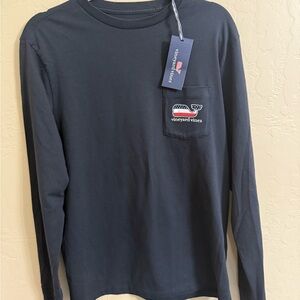 Vineyard Vines Men's Black Long Sleeve Shirt NWT